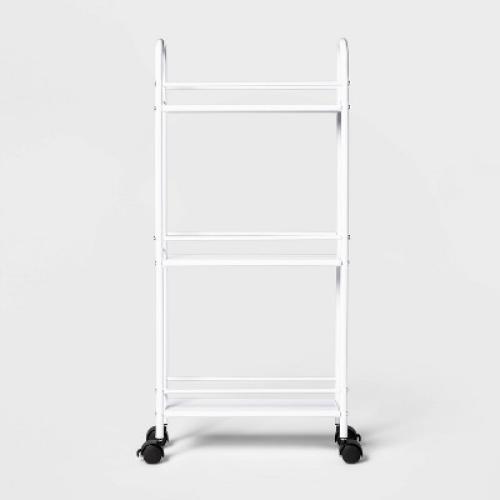 Narrow Storage Cart White - Room Essentials™