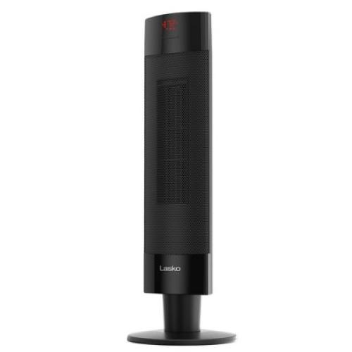 Lasko Ceramic Pedestal Heater with Remote Control: 1500W, Adjustable Thermostat, Portable, LED Display, ETL Listed