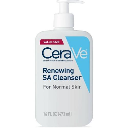 16oz CeraVe Fragrance-Free Face Renewing SA Face Wash - 16 fl oz