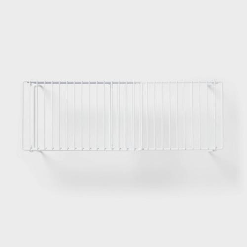 Expandable Collapsible Wire Cabinet Shelf White - Brightroom™