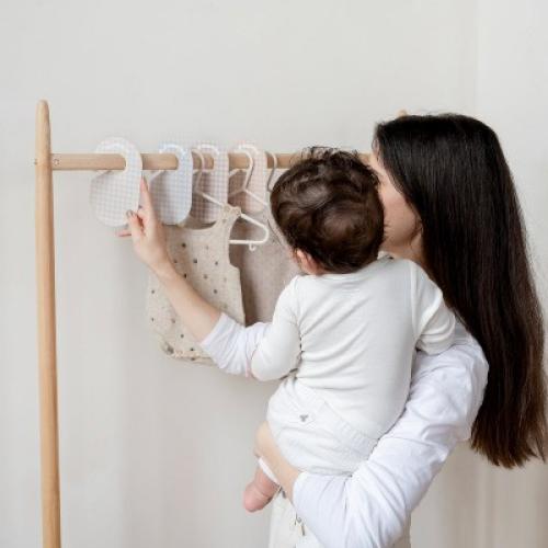 3 Sprouts Baby Closet Dividers (newborn to 24 months) - Gingham