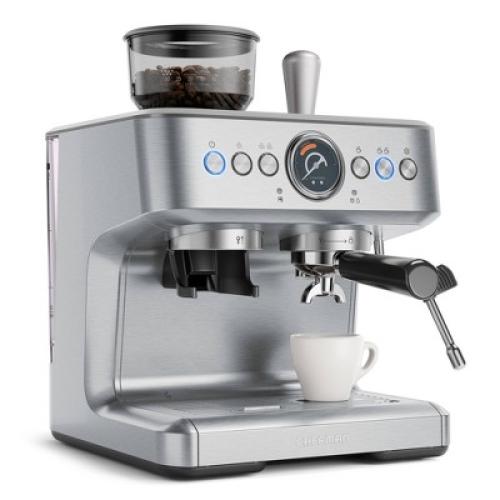 Chefman Crema Supreme Espresso Machine Stainless Steel