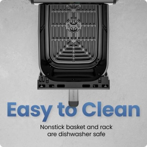 Chefman TurboFry 6-in-1 Air Fryer, Powerful DC Motor Heats to 450°F, 7-Quart Nonstick Basket - Black