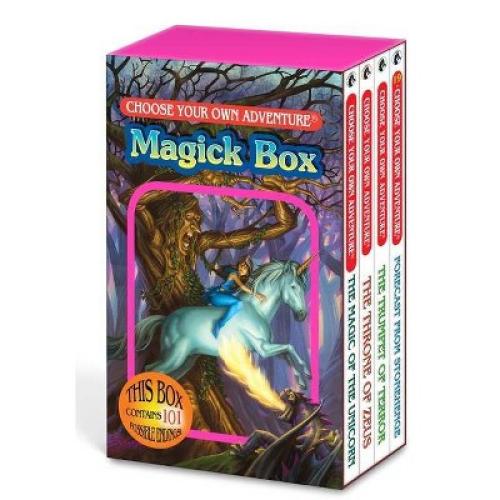 4 Pack Choose Your Own Adventure 4-Book Boxed Set Magick Box (the Magic of the Unicorn, the Throne of Zeus, the Trumpet of Terror, Forecast from Stonehenge)