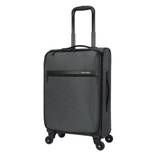 Skyline Softside Carry On Spinner Suitcase - Gray Heather
