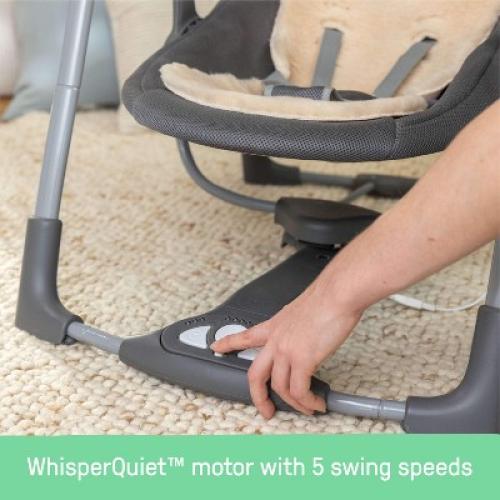 Ingenuity Every Season Swing 'n Go Portable Baby Swing - Wesley - Beige