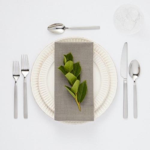 20pc Newfane Flatware Set Silver - Threshold™: Stainless Steel Silverware, Service for 4, Dishwasher-Safe MAY HAVE MISSING PIECES