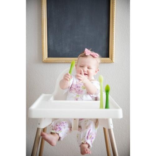 Olababy Silicone Baby Feeding Spoon & Training Set - 2ct
