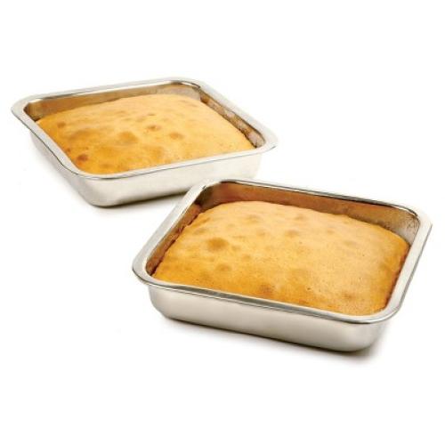 Norpro 7.5-Inch Square Stainless Steel Cake Pan