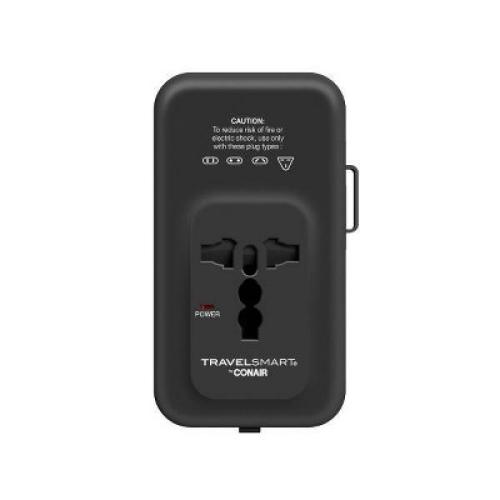 Travel Smart Does-It-All Adapter with Cables & USB-A & C Ports