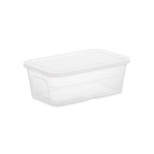 6qt Clear Storage Box White - Room Essentials™ (9 pieces )
