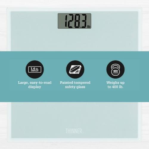 Thinner Glass Weight Scale Silver
