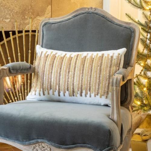Park Hill Collection Golden Splendor Velvet Pillow