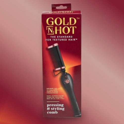 Gold N Hot Pressing and Styling Heated Straightening Brush
