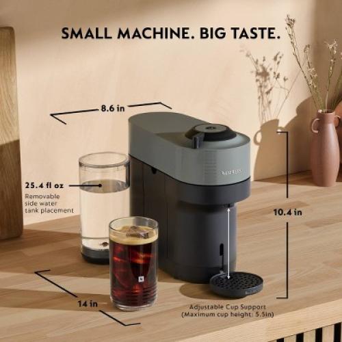 Nespresso Vertuo Pop  Combination Espresso and Coffee Maker Longhi Beige