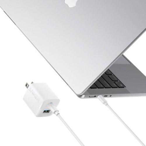 Anker 2 Port 33W Wall Charger with 6' USB-C to USB-C Cable - White