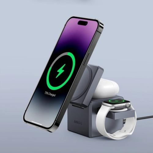 Anker 3-in-1 Cube with Magsafe - Black