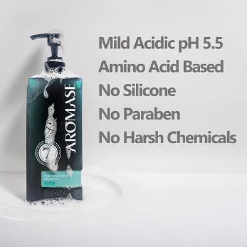 Aromase Hair Volumizing Shampoo - Clarifying Shampoo - Boost Hair Volume, Balance Scalp Oil, Soothe Itchiness - No Parabens, SLS, or Silicone - 14 oz