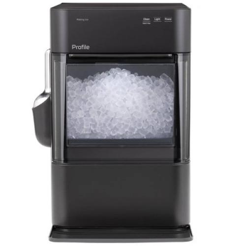 GE Appliances Opal 2.0 Ultra Nugget Ice Maker with Scale Inhibiting Filter Black