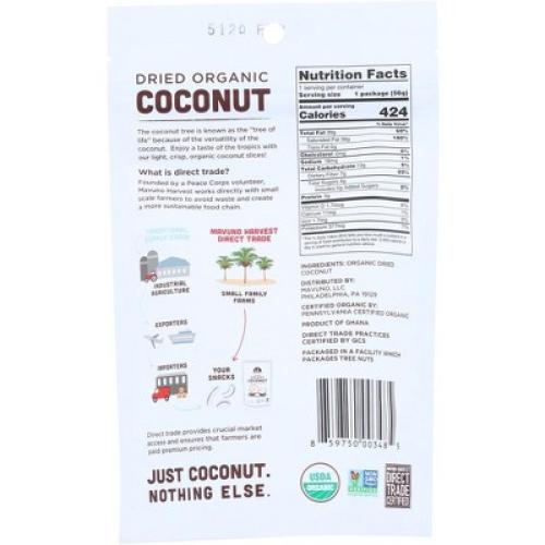 3pk Mavuno Harvest Organic Dried Coconut -2 oz