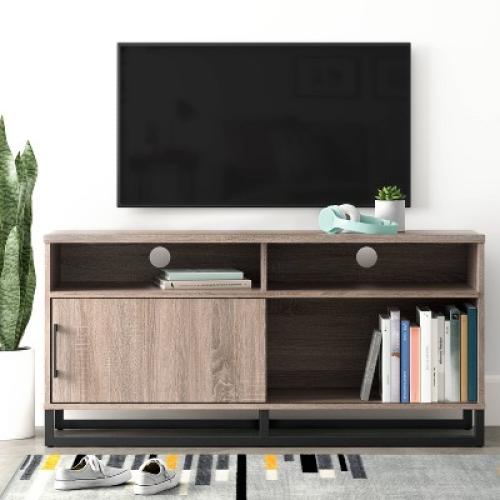 Mixed Material TV Stand for TVs up to 54 Gray - Room Essentials™