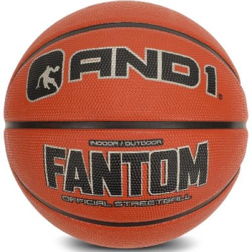 factory sealed AND1 Fantom Rubber Basketball - Official Size Streetball, Made for Indoor and Outdoor Games - Sold Deflated (Pump NOT Included), Orange, Size 7