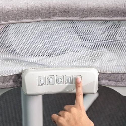 HALO Innovations BassiNest Swivel Sleeper Luxe - Dove Gray Tweed