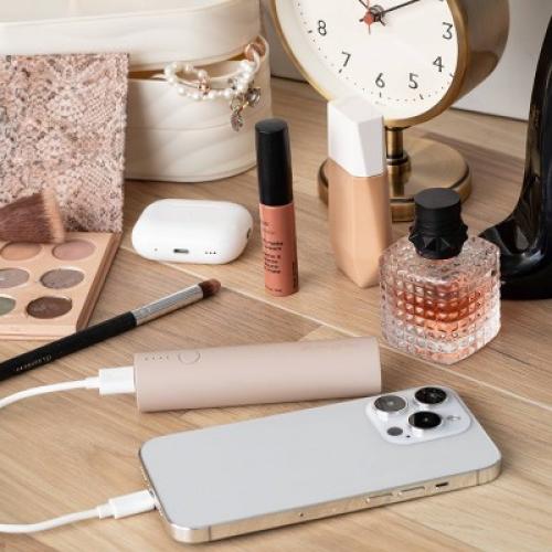 myCharge 4500mAh Power & Go Pocket Power Bank - Beige