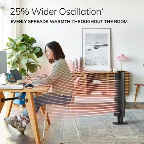 Lasko Ceramic Pedestal Heater with Remote Control: 1500W, Adjustable Thermostat, Portable, LED Display, ETL Listed