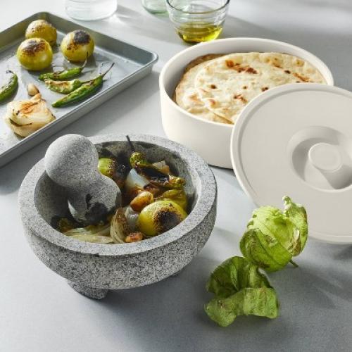 9 Plastic Tortilla Warmer Cream - Figmint™: Microwave & Dishwasher Safe, Round Serving Basket
