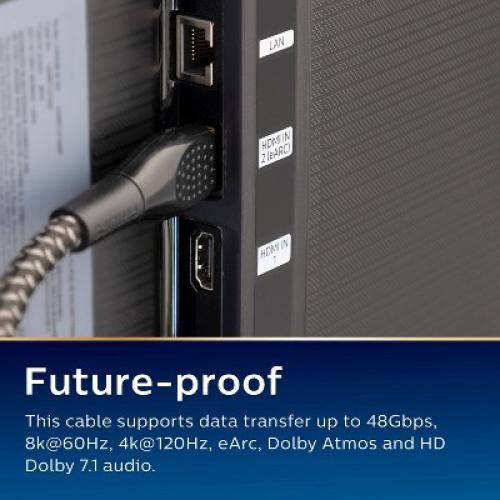 Philips Size 10ft Premium 8K HDMI Cable