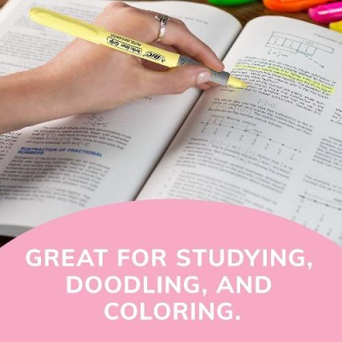 BIC Brite Liner Grip Pastel Highlighters Chisel Tip Assorted Pastel Colors 2 pack.   (GBLDP61S-AST)