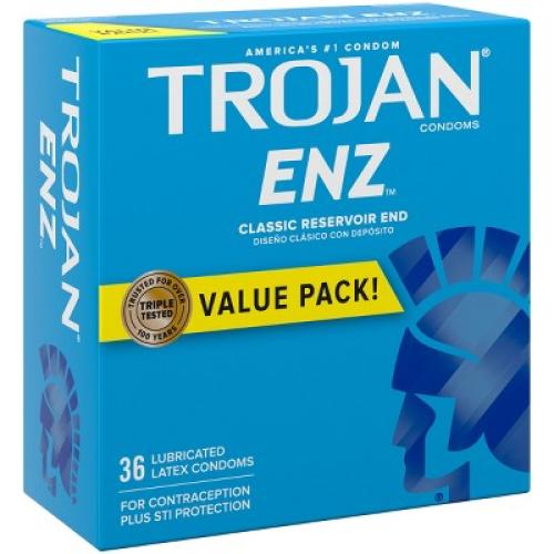 Trojan ENZ Lubricated Condoms - 36ct (2PK)
