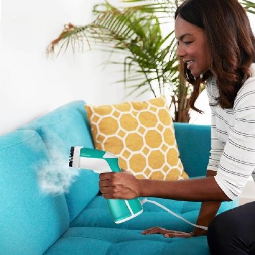 Sunbeam 1000W Compact Handheld Steamer with Brush Attachment