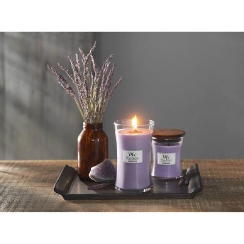 21.5oz Large Hourglass Jar Candle Lavender Spa - WoodWick
