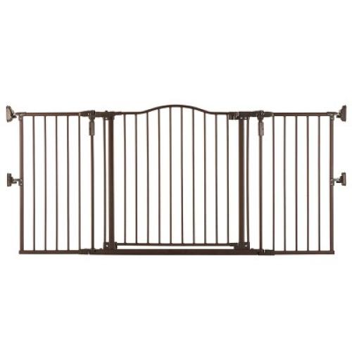 Size 38 1/3 -72 Color Bronze Toddleroo by North States Gathered Home Baby Gate - Matte Bronze -  38.3-72 Wide