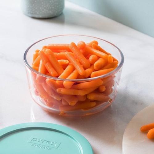 Pyrex® Simply Store® 6-pc 4-cup Round Glass Storage Set with Assorted Color Lids: Small Glass Containers, Dishwasher-Safe MISSING PIECES/ACCESSORIES
