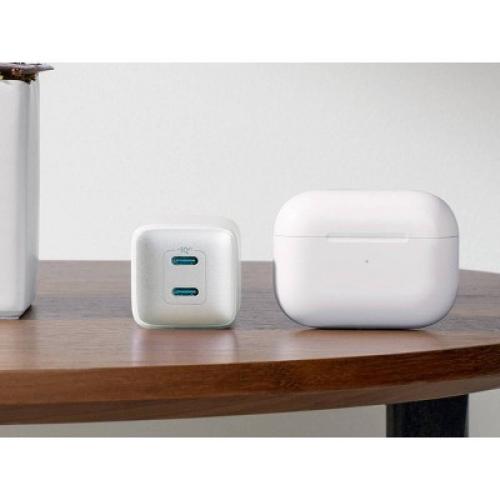 Anker 2-Port PowerPort III 40W Nano Pro Duo USB-C Power Delivery Wall Charger - White