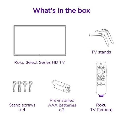 Roku 32 Select Series 720p HD Smart Roku TV with Roku TV Remote - 32R2B4