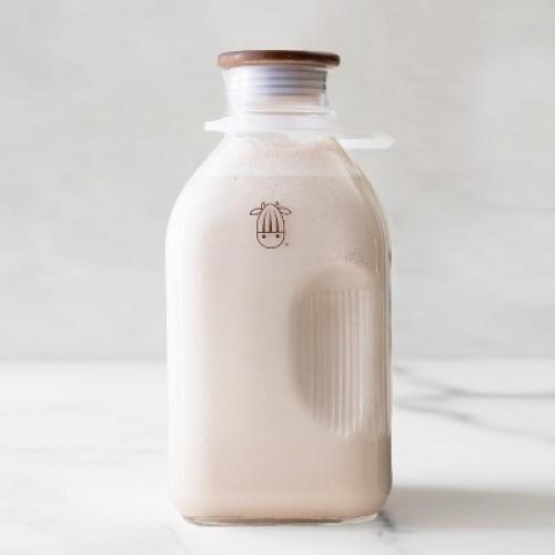 Almond Cow 60oz Glass Milk Jug with Easy-Pour Spout