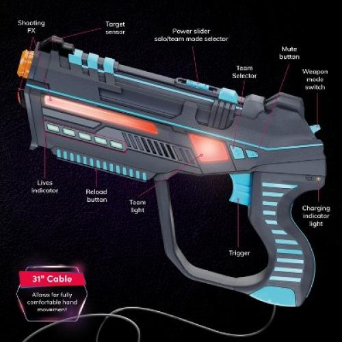 Squad Hero Rechargeable Laser Tag Set for Kids and Adults - Light Force Edition (Set of 4), Birthday Gifts for Boys