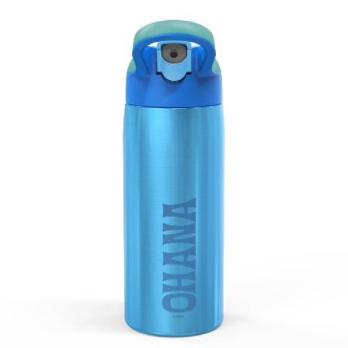 Stitch 19oz Stainless Steel Double Wall Water Bottle - Zak Designs: Kids Disney Portable Drinkware, Dishwasher-Safe