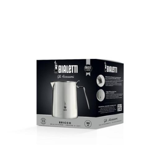 Bialetti Milk Pitcher: Stainless Steel Coffee Maker Accessory for Espresso & Coffee Bar