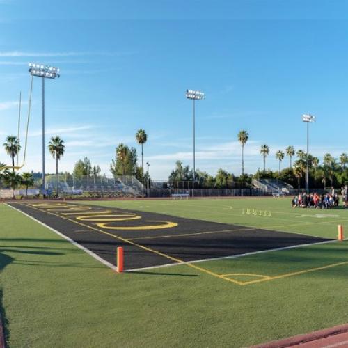 GoSports Football End Zone Pylons - Set of 4, Regulation 18 Inch x 4 Inch Sand Weighted Anchorless Football Field Markers