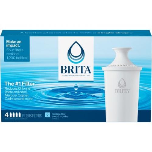 Brita Replacement Water Filters for Brita Water Pitchers and Dispensers - 4ct