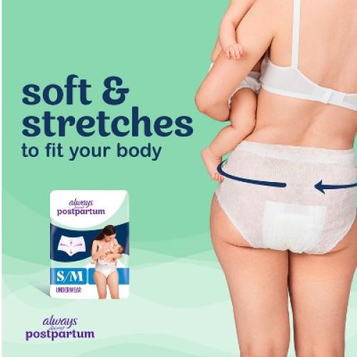Always Discreet Postpartum Underwear Maxi Pad - Large - 14ct