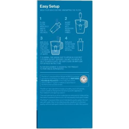 Brita Replacement Water Filters for Brita Water Pitchers and Dispensers - 4ct