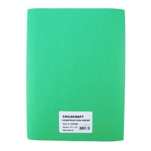 Childcraft Construction Paper, 9 x 12 Inches, Green, 500 Sheets***