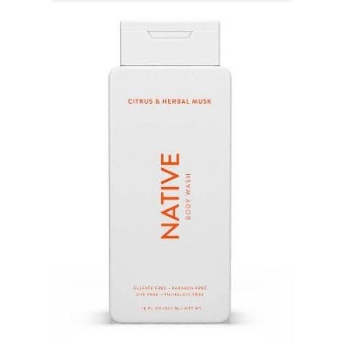 2 pack Native Body Wash - Citrus & Herbal Musk - Sulfate Free - 18 fl oz