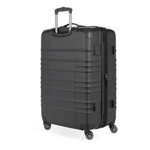 SWISSGEAR Cascade Hardside Large Checked Spinner Suitcase - Black